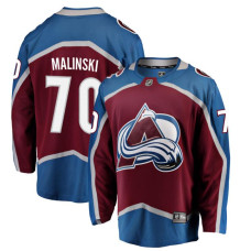 Youth Colorado Avalanche Malinski-Sam - 70 Maroon Home Breakaway Replica Jersey