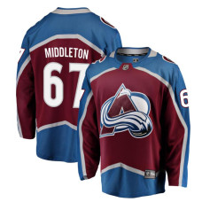 Youth Colorado Avalanche Middleton-Keaton - 67 Maroon Home Breakaway Replica Jersey