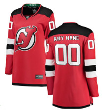 Women Custom New Jersey Devils Red Home Breakaway Authentic Jersey