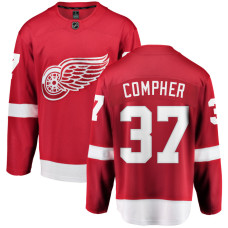 Youth Detroit Red Wings Compher,J.T. - 37 Red Home Breakaway Authentic Jersey