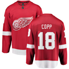 Youth Detroit Red Wings Copp,Andrew - 18 Red Home Breakaway Authentic Jersey