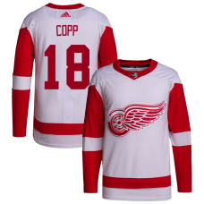 Youth Detroit Red Wings Copp,Andrew - 18 White Away Breakaway Replica Jersey