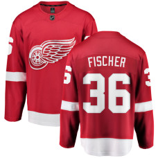 Youth Detroit Red Wings Fischer,Christian - 36 Red Home Breakaway Authentic Jersey