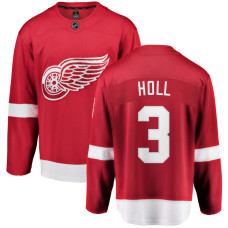 Youth Detroit Red Wings Holl,Justin - 3 Red Home Breakaway Replica Jersey