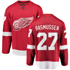 Youth Detroit Red Wings Rasmussen,Michael - 27 Red Home Breakaway Replica Jersey