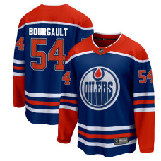 Youth Edmonton Oilers Bourgault,Xavier - 54 Royal Home Breakaway Authentic Jersey