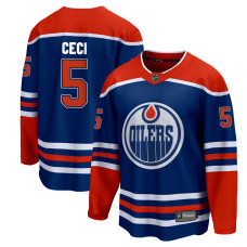 Youth Edmonton Oilers Ceci,Cody - 5 Royal Home Breakaway Authentic Jersey