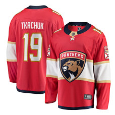 Youth Florida Panthers Tkachuk,Matthew - 19 Red Home Breakaway Replica Jersey with 2024 Stanley Cup Champions patch