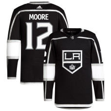 Youth Los Angeles Kings Moore,Trevor - 12 Black Home Breakaway Authentic Jersey