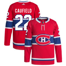 Men's Montreal Canadiens Caufield,Cole - 22 Red Home Primegreen Authentic Jersey