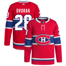 Men's Montreal Canadiens Dvorak,Christian - 28 Red Home Primegreen Replica Jersey