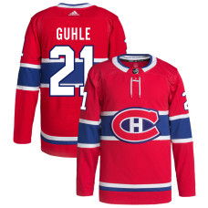 Men's Montreal Canadiens Guhle,Kaiden - 21 Red Home Primegreen Replica Jersey