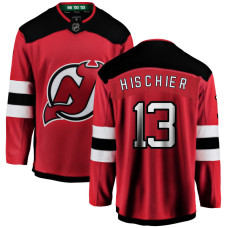 Youth New Jersey Devils Hischier,Nico - 13 Red Home Breakaway Replica Jersey