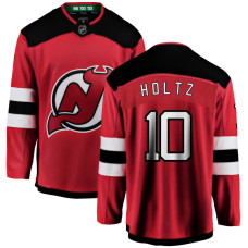 Youth New Jersey Devils Holtz,Alexander - 10 Red Home Breakaway Replica Jersey