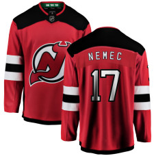 Youth New Jersey Devils Nemec,Simon - 17 Red Home Breakaway Authentic Jersey