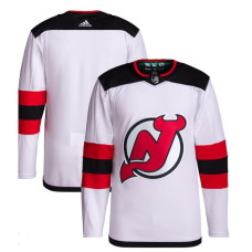 Men's New Jersey Devils White Away Breakaway Authentic Jersey