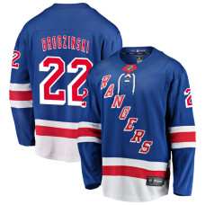 Youth New York Rangers Brodzinski,Jonny - 22 Blue Home Breakaway Authentic Jersey