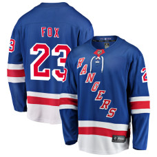 Youth New York Rangers Fox,Adam - 23 Blue Home Breakaway Authentic Jersey