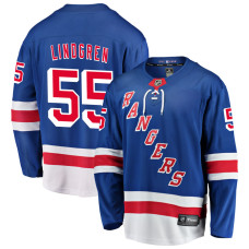 Youth New York Rangers Lindgren,Ryan - 55 Blue Home Breakaway Authentic Jersey