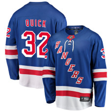 Youth New York Rangers Quick,Jonathan - 32 Blue Home Breakaway Authentic Jersey