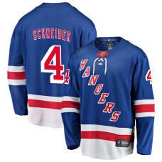 Youth New York Rangers Schneider,Braden - 4 Blue Home Breakaway Authentic Jersey