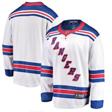 Men's New York Rangers White Away Breakaway Authentic Jersey