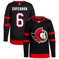 Men's Ottawa Senators Chychrun,Jakob - 6 Black Home Primegreen Authentic Jersey