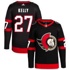 Men's Ottawa Senators Kelly,Parker - 27 Black Home Primegreen Replica Jersey