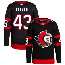 Men's Ottawa Senators Kleven,Tyler - 43 Black Home Primegreen Authentic Jersey