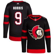 Men's Ottawa Senators Norris,Josh - 9 Black Home Primegreen Replica Jersey