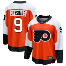 Men's Philadelphia Flyers Drysdale,Jamie - 9 Orange Home Premier Breakaway Authentic Jersey