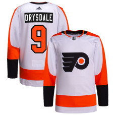 Men's Philadelphia Flyers Drysdale,Jamie - 9 White Away Premier Breakaway Authentic Jersey