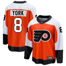 Men's Philadelphia Flyers York,Cam - 8 Orange Home Premier Breakaway Replica Jersey