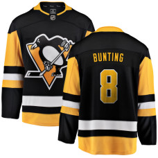 Youth Pittsburgh Penguins Bunting,Michael - 8 Black Home Breakaway Authentic Jersey