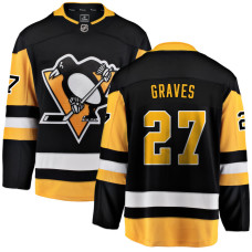 Youth Pittsburgh Penguins Graves,Ryan - 27 Black Home Breakaway Replica Jersey