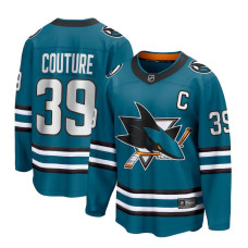 Youth San Jose Sharks Couture,Logan - 39 Teal Home Breakaway Replica Jersey