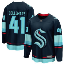 Men's Seattle Kraken Bellemare,Pierre-Edouard - 41 Navy Home Breakaway Authentic Jersey