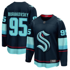 Men's Seattle Kraken Burakovsky,Andre - 95 Navy Home Breakaway Authentic Jersey