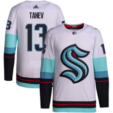 Men's Seattle Kraken Tanev,Brandon - 13 White Away Breakaway Authentic Jersey