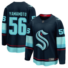 Youth Seattle Kraken Yamamoto,Kailer - 56 Navy Home Breakaway Replica Jersey