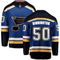 Men's St. Louis Blues Binnington,Jordan - 50 Blue Home Breakaway Replica Jersey