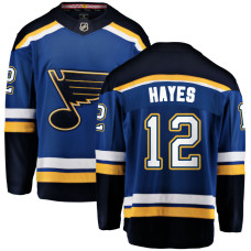 Men's St. Louis Blues Hayes,Kevin - 12 Blue Home Breakaway Replica Jersey