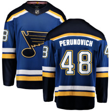 Men's St. Louis Blues Perunovich,Scott - 48 Blue Home Breakaway Replica Jersey