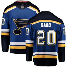 Men's St. Louis Blues Saad,Brandon - 20 Blue Home Breakaway Replica Jersey