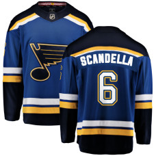 Men's St. Louis Blues Scandella,Marco - 6 Blue Home Breakaway Replica Jersey