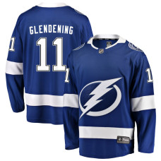 Youth Tampa Bay Lightning Glendening,Luke - 11 Blue Home Breakaway Authentic Jersey