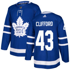 Men's Toronto Maple Leafs Clifford,Kyle - 43 Royal Home Primegreen Replica Jersey