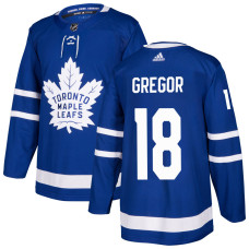 Men's Toronto Maple Leafs Gregor,Noah - 18 Royal Home Primegreen Authentic Jersey