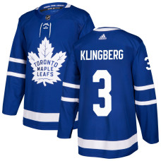 Men's Toronto Maple Leafs Klingberg,John - 3 Royal Home Primegreen Replica Jersey