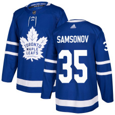 Men's Toronto Maple Leafs Samsonov,Ilya - 35 Royal Home Primegreen Replica Jersey